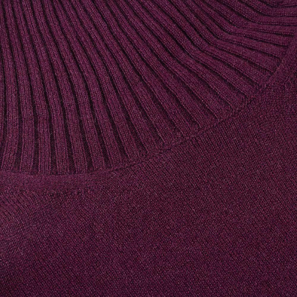 Rubinacci Collo alto in cashmere vino Offerta Pasqua