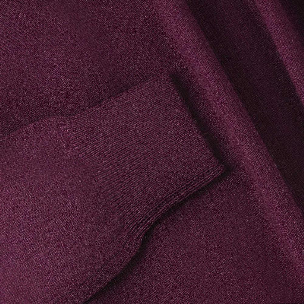 Rubinacci Girocollo in cashmere vino Offerta Giorno del Papà