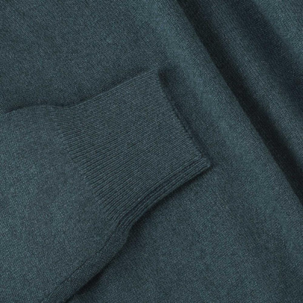 Rubinacci Girocollo in cashmere verde Offerta Anniversario