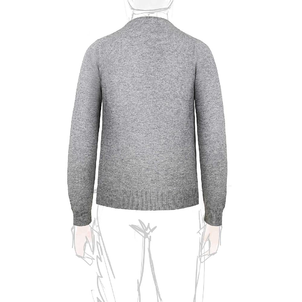 Rubinacci Girocollo in cashmere grigio Smaltimento dello stoccaggio