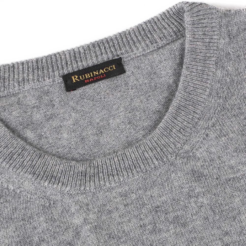 Rubinacci Girocollo in cashmere grigio Smaltimento dello stoccaggio