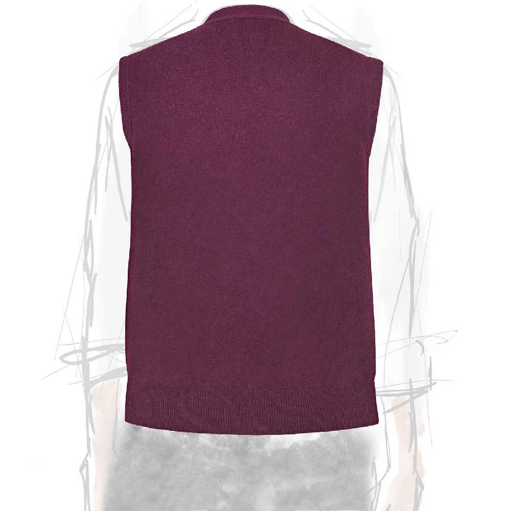 Rubinacci Gilet in cashmere vino Vendita calda