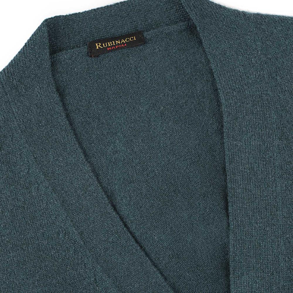 Rubinacci Gilet in cashmere verde Offerta migliore