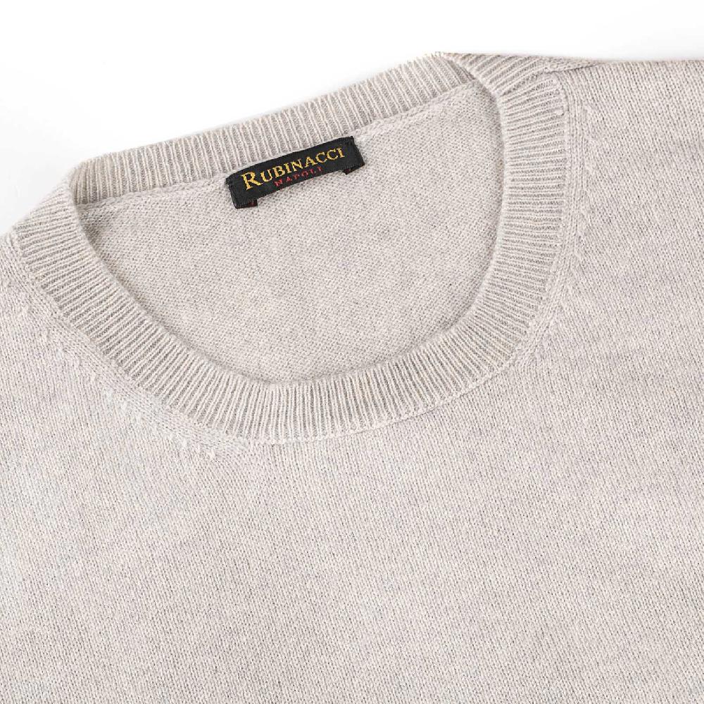 Rubinacci Girocollo in cashmere perla Latest fashion