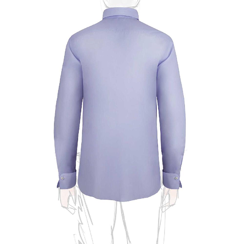 Rubinacci Camicia in cotone azzurra polsi gemelli Comprane uno, ottenene uno gratis