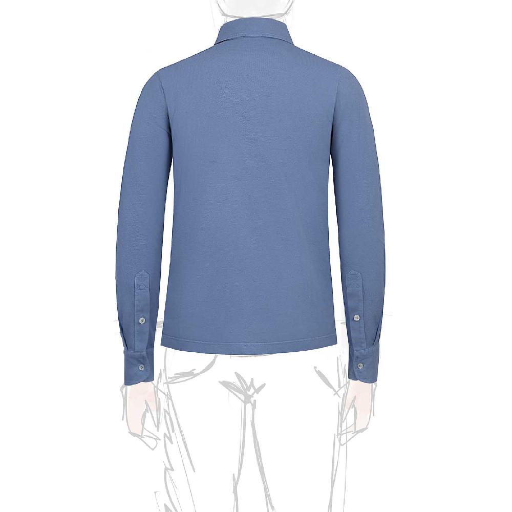 Rubinacci Camicia in piquet jeans Offerte giornaliere