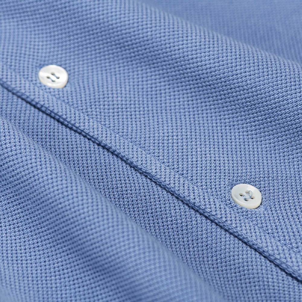 Rubinacci Camicia in piquet jeans Offerte giornaliere