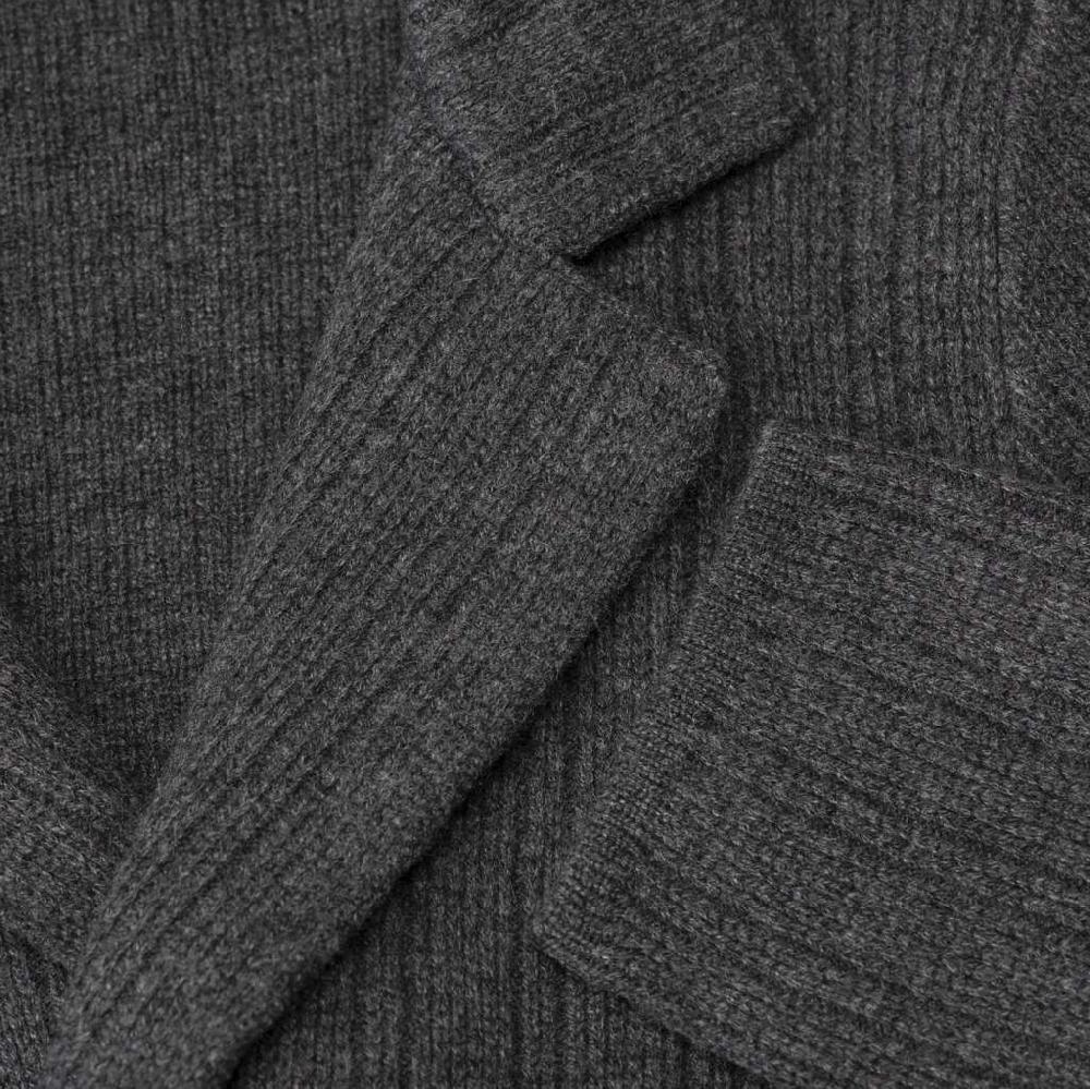 Rubinacci Cardigan doppio petto cashmere grigio Super Saving Price