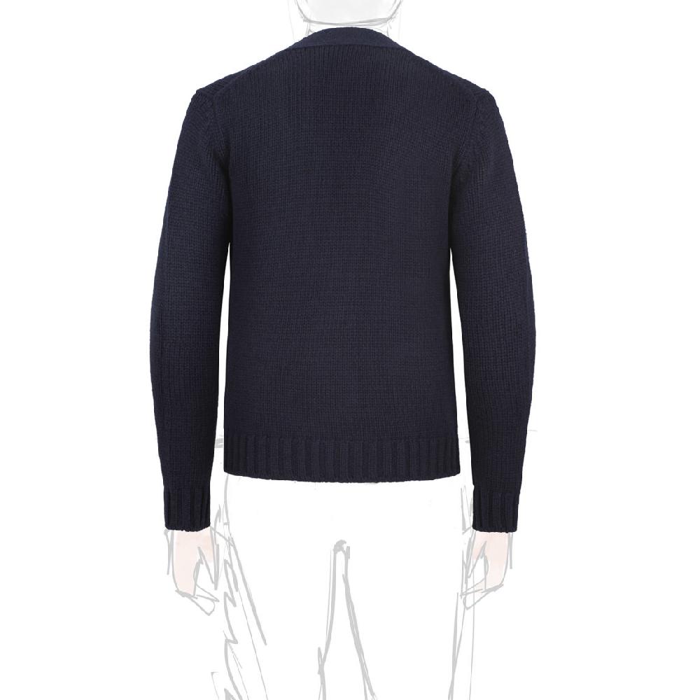 Rubinacci Cardigan cashmere blu Ultimi tre giorni