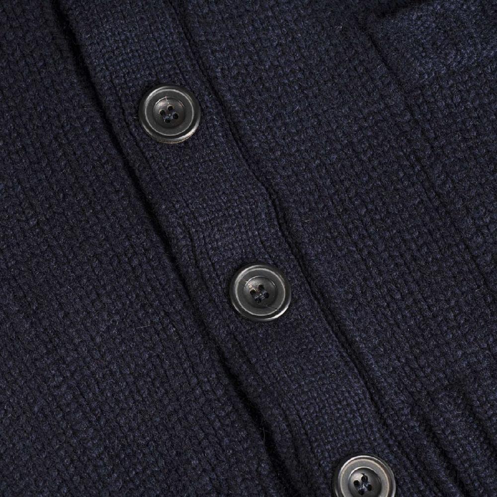 Rubinacci Cardigan cashmere blu Ultimi tre giorni