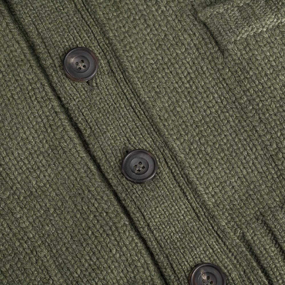 Rubinacci Cardigan cashmere verde oliva ACQUISTA ORA