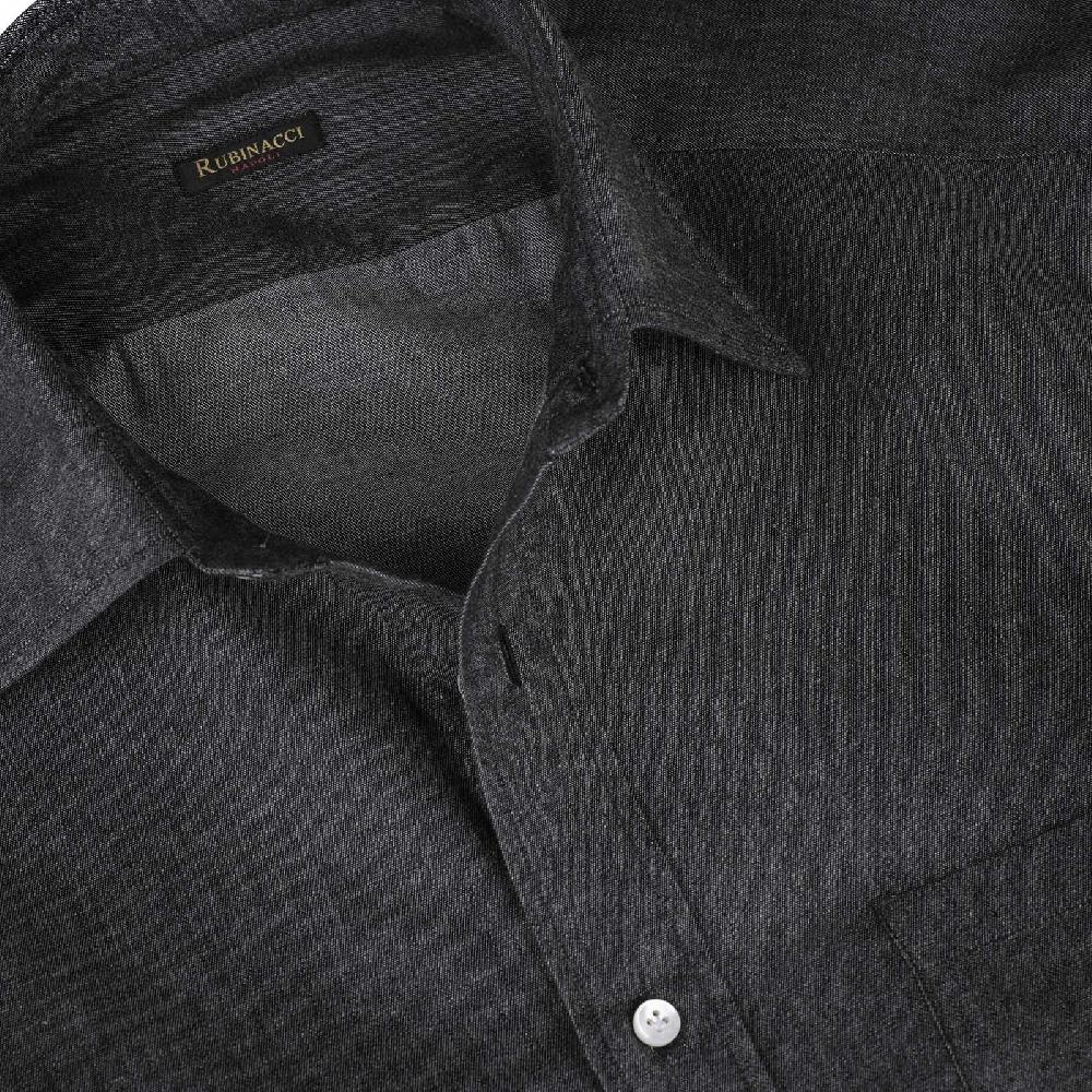 Rubinacci Camicia jeans grigio Promozione temporanea