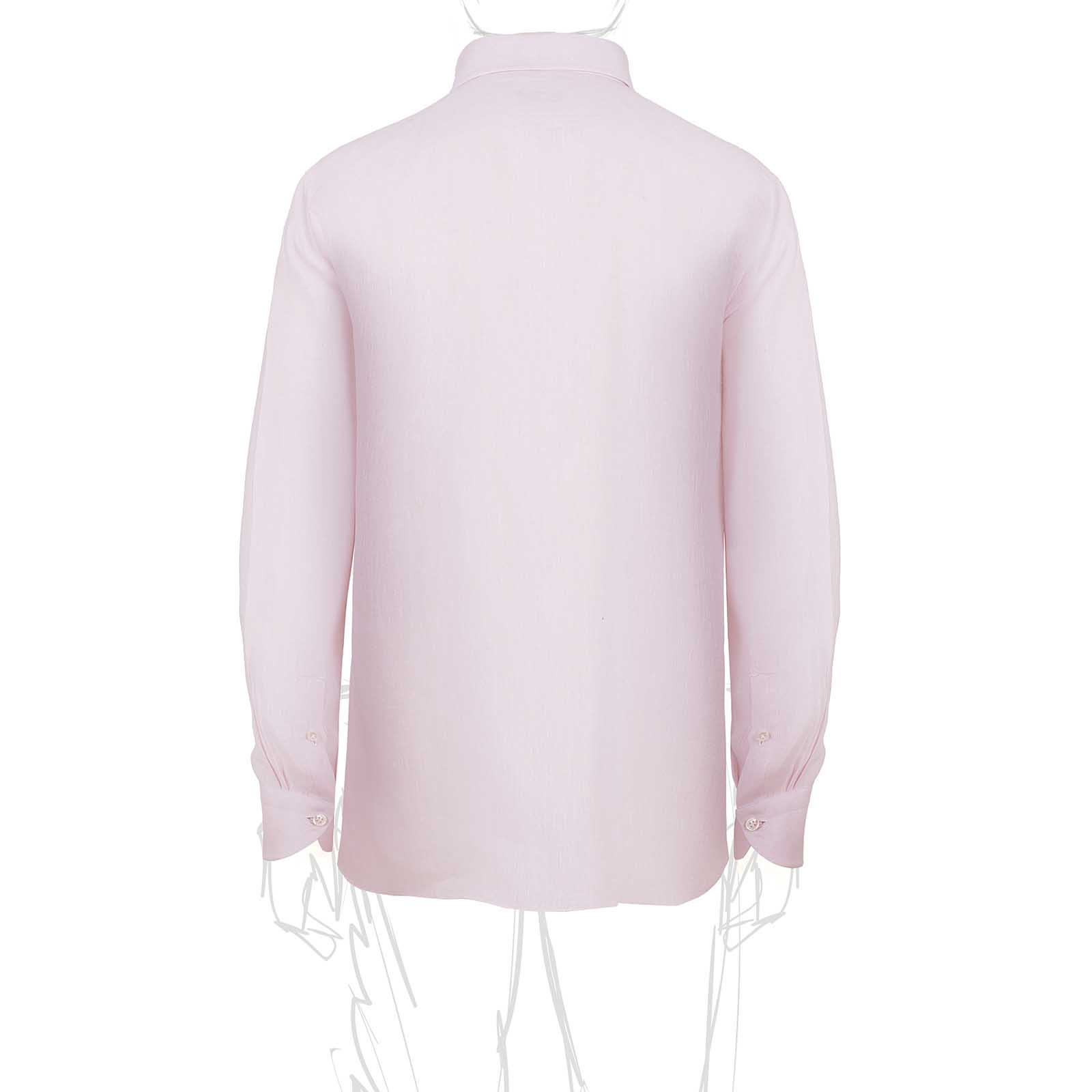 Rubinacci Camicia lino rosa Black Friday Prezzi