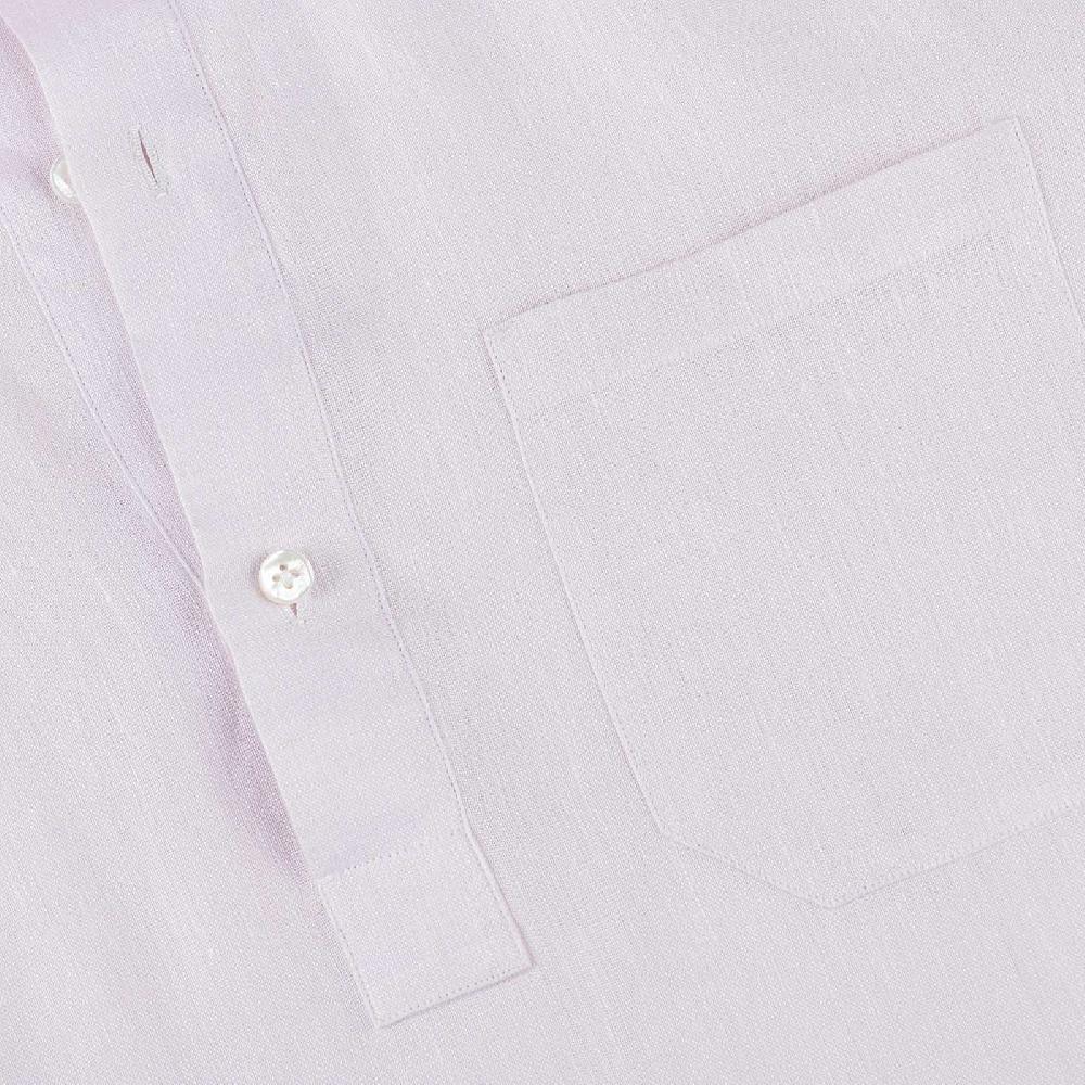 Rubinacci Polo in lino rosa In vendita