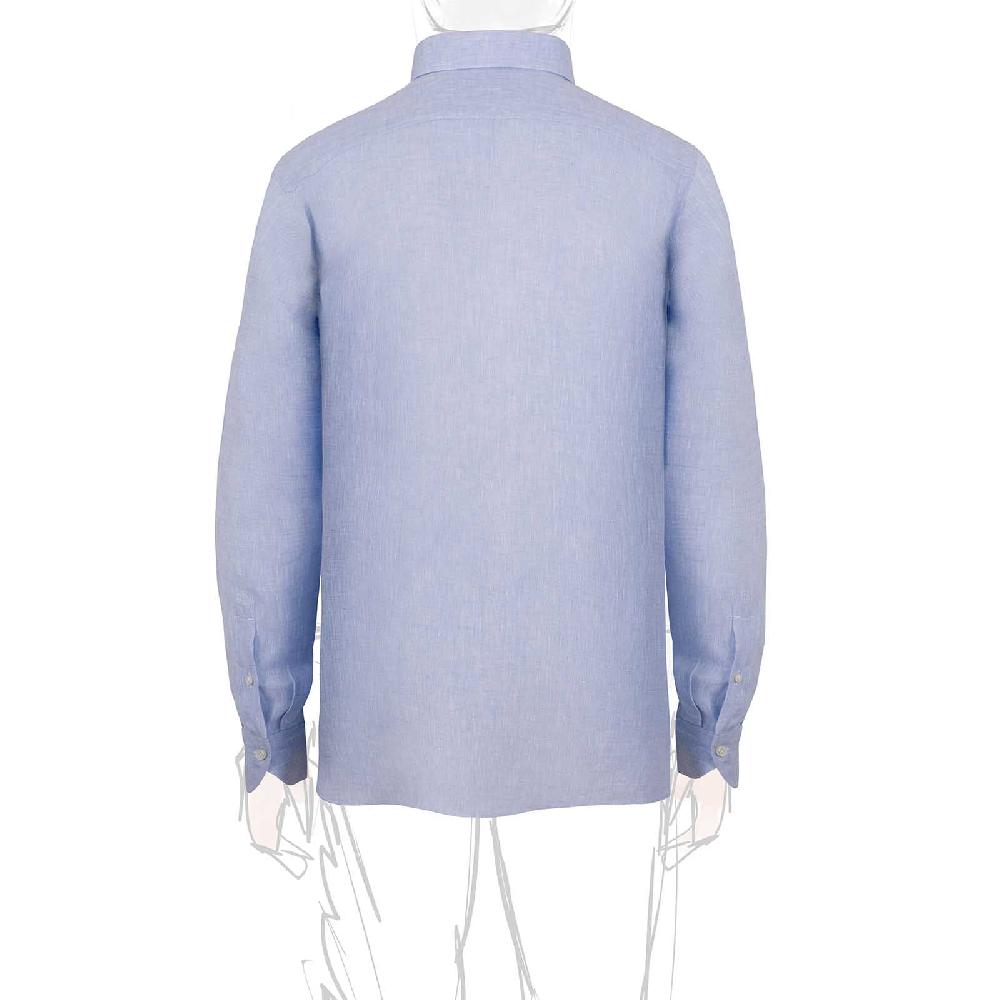 Rubinacci Polo in lino cielo Duty-free