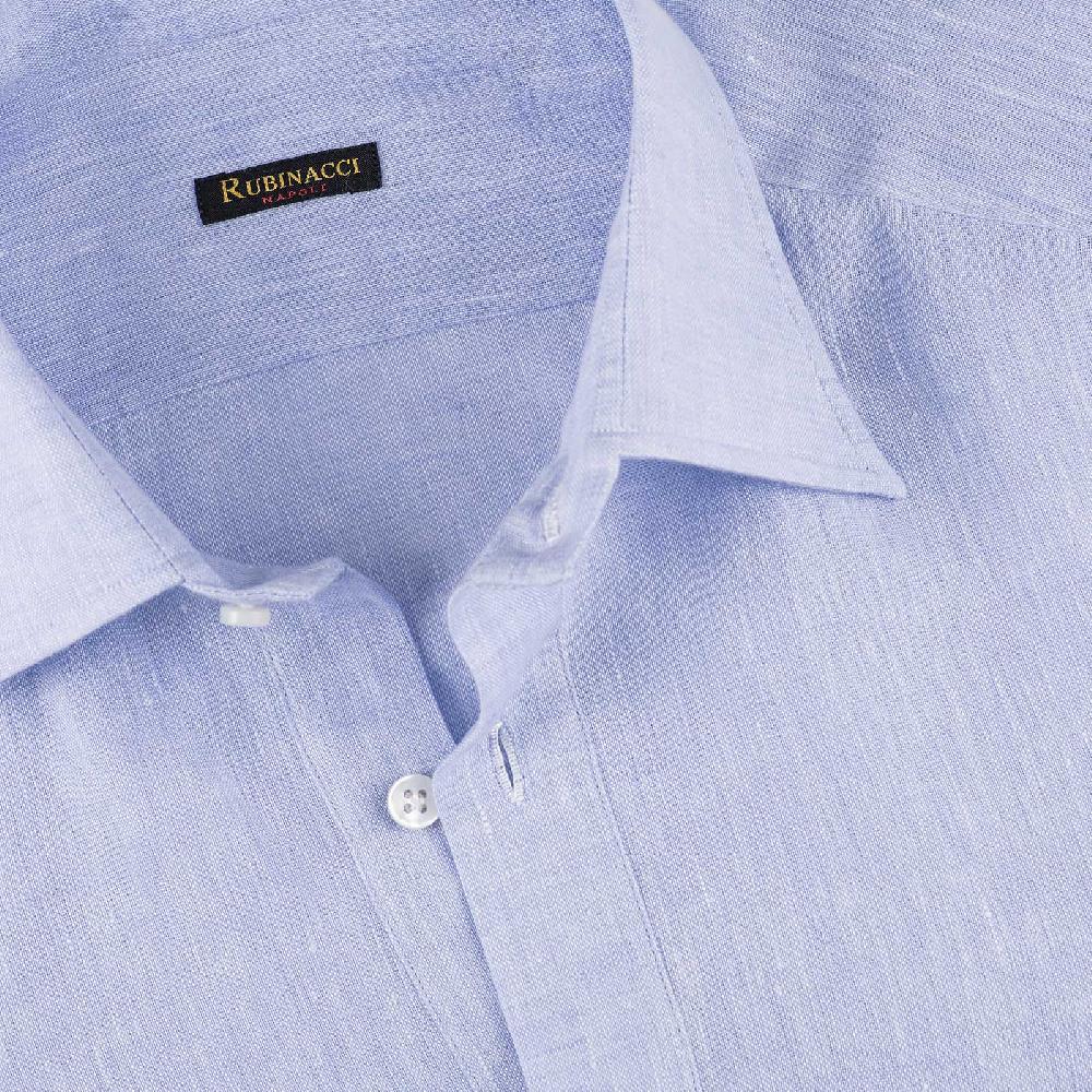 Rubinacci Polo in lino cielo Duty-free