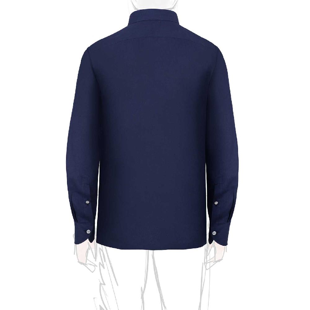 Rubinacci Polo in lino bluette 50% di sconto per tempo limitato