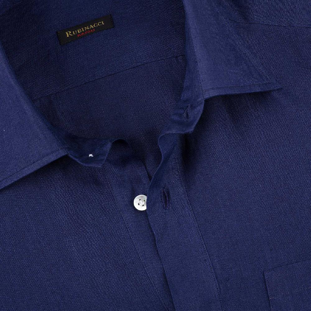 Rubinacci Polo in lino bluette 50% di sconto per tempo limitato