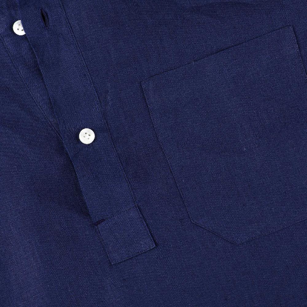 Rubinacci Polo in lino bluette 50% di sconto per tempo limitato