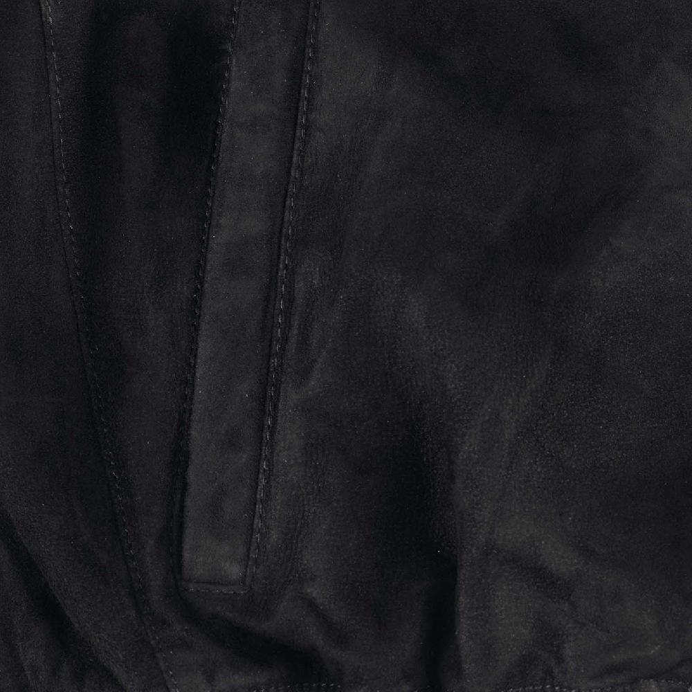 Rubinacci Bomber in camoscio nero Italia