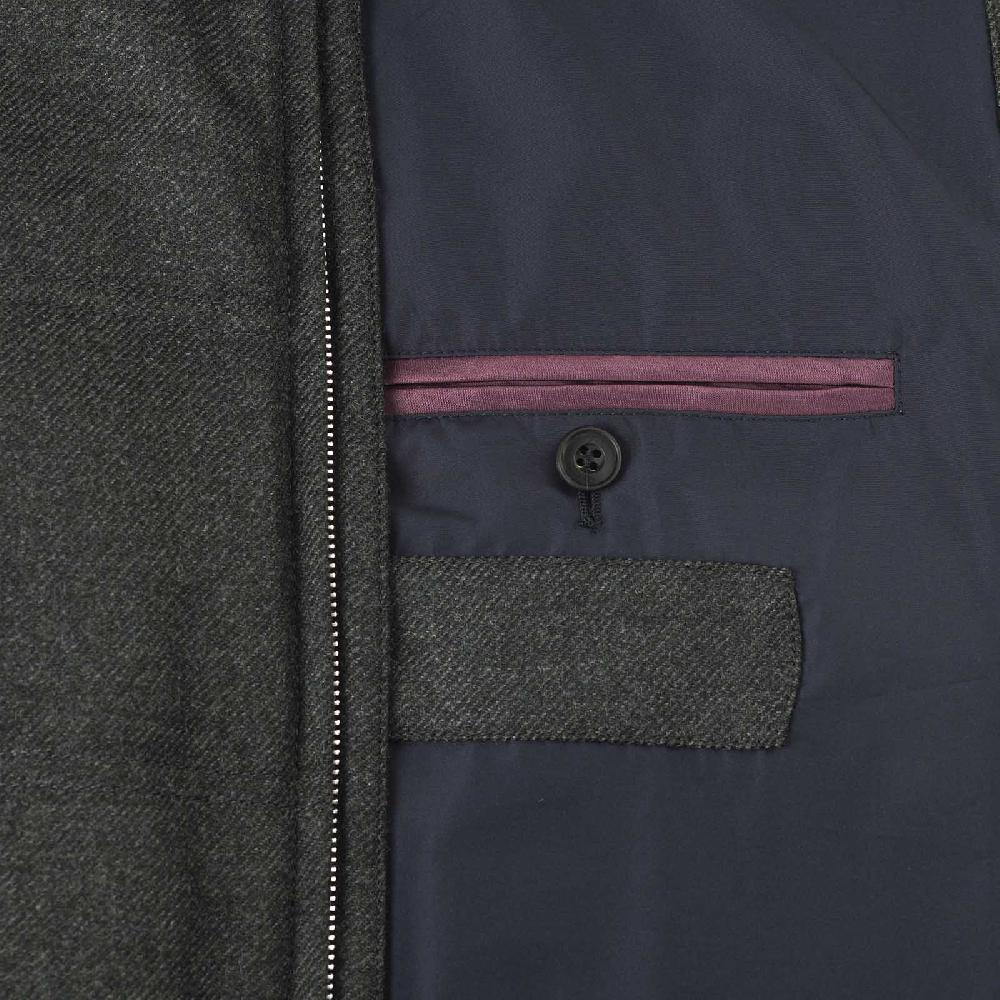 Rubinacci Gilet trapuntato lana e cashmere verde Nuovo