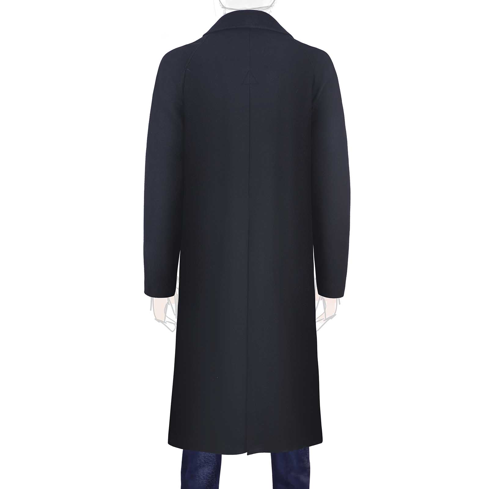 Rubinacci Cappotto raglan in lana skyfall blu Qualità