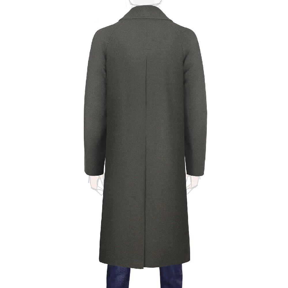 Rubinacci Cappotto raglan in lana skyfall verde Vendita