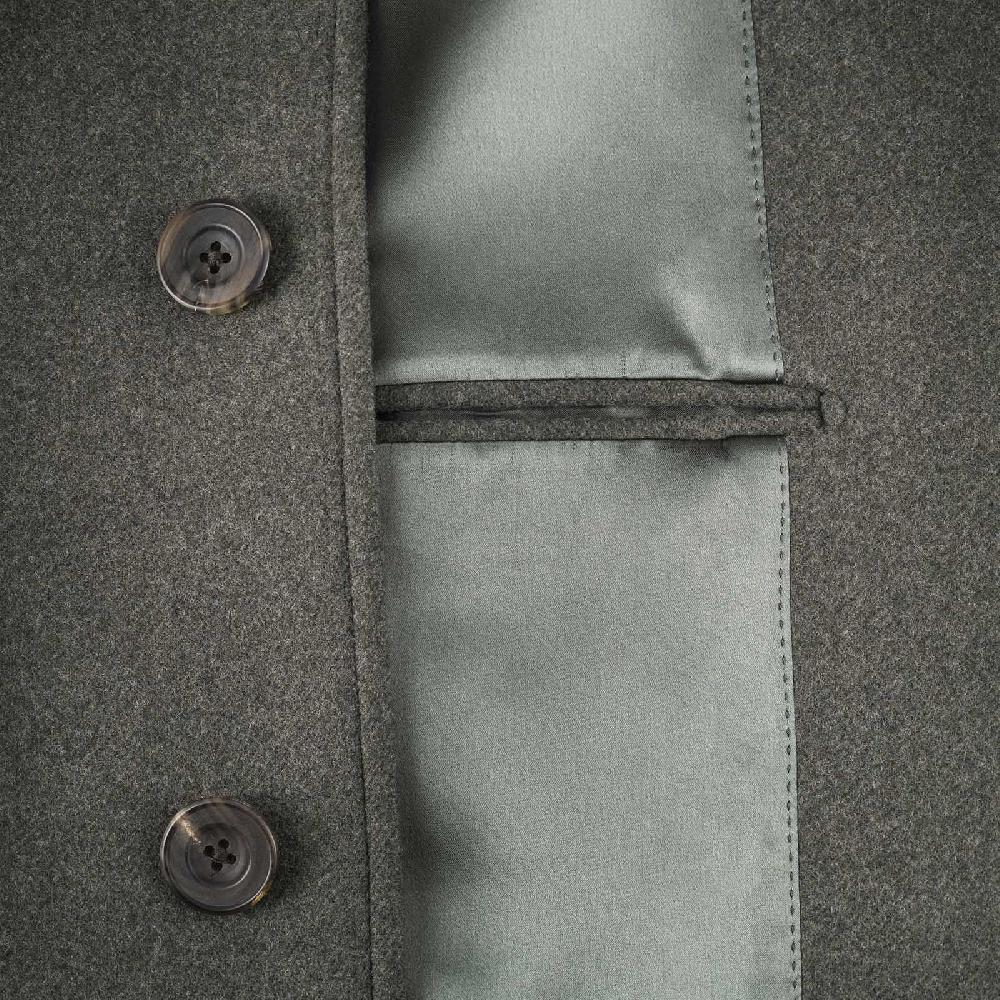 Rubinacci Cappotto raglan in lana skyfall verde Vendita