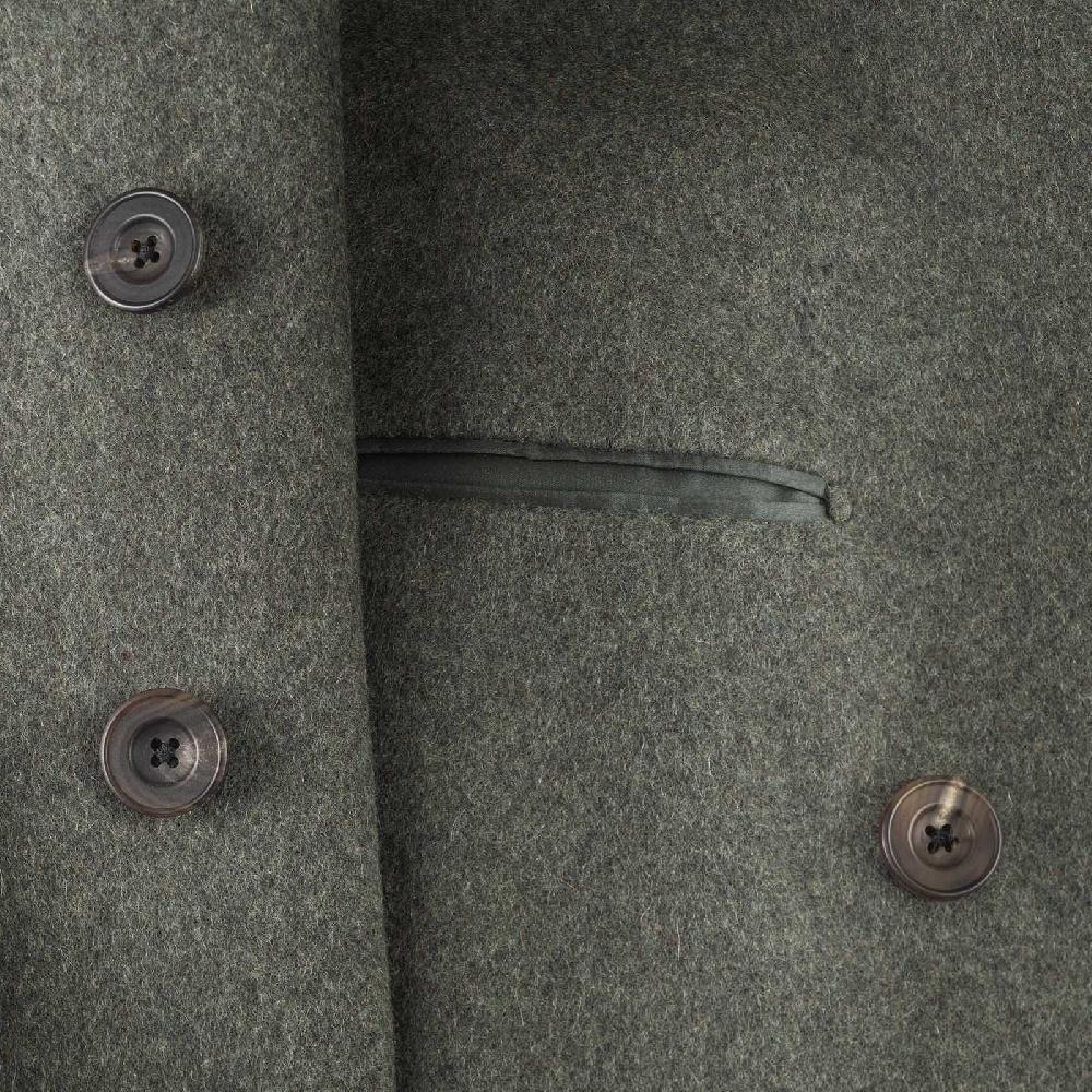 Rubinacci Cappotto ulster in cashmere verde Promozione