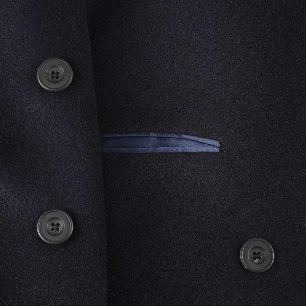 Rubinacci Cappotto ulster in cammello blu Spedizione Gratuita