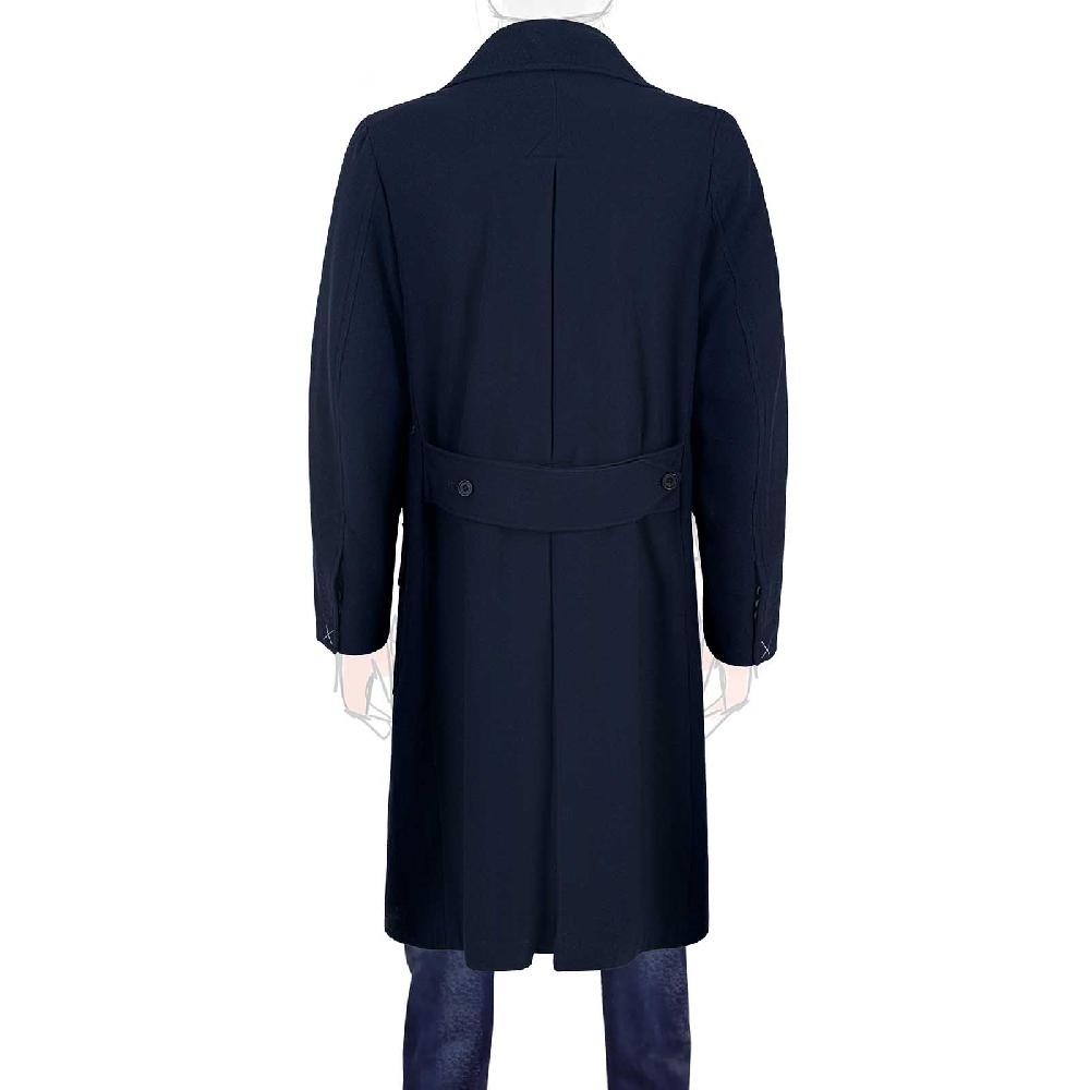 Rubinacci Cappotto Ulster in lana super 200's blu Promozione Limitata