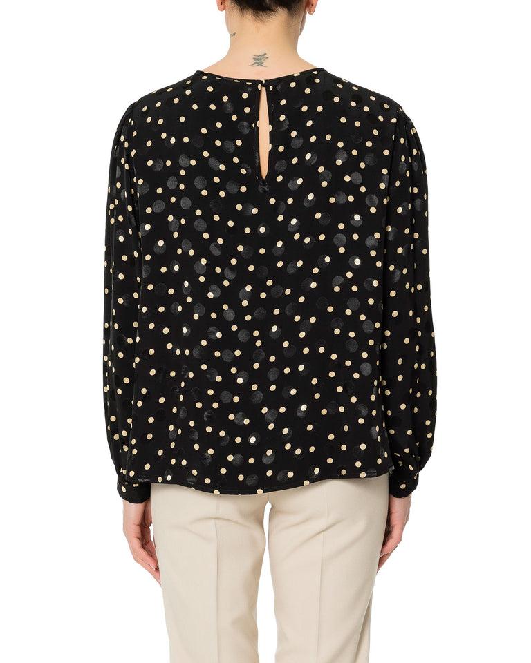 Rrue Bisquit BLUSA ARRICCIO POIS Ultimo giorno