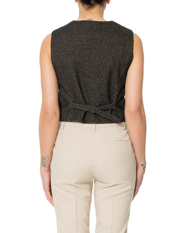 Rrue Bisquit GILET TWEED Economico