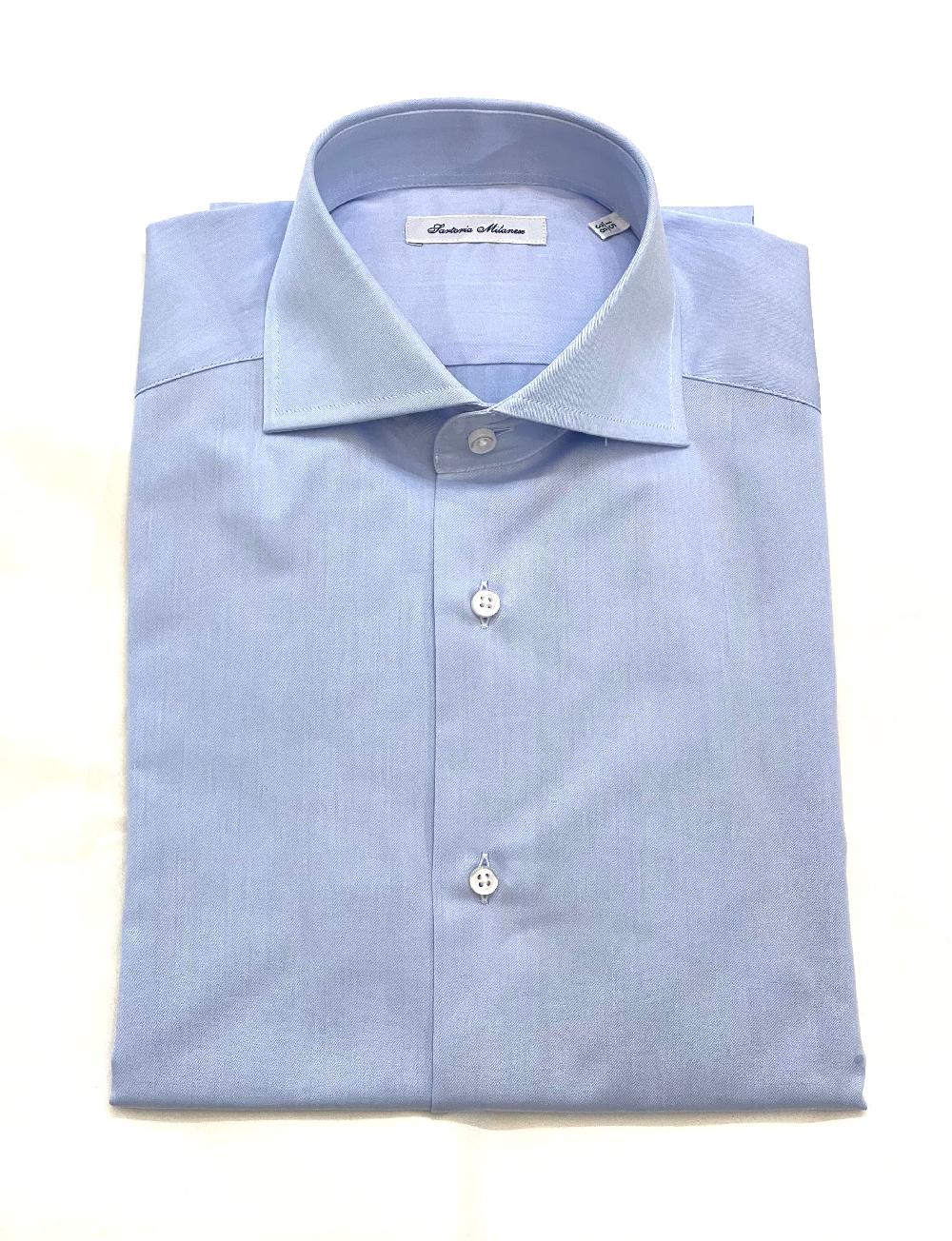 Sartoria Milanese Camicia Slim cotone twill personalizzabile Prezzo Ridotto