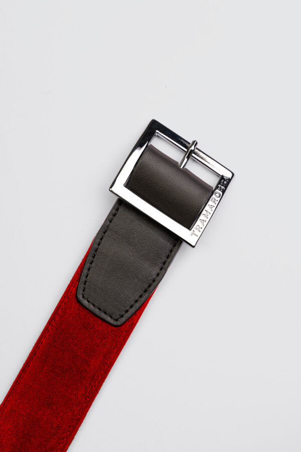 Sartoria Tramarossa CINTURA COLOR ROSSO IN SUEDE Italia