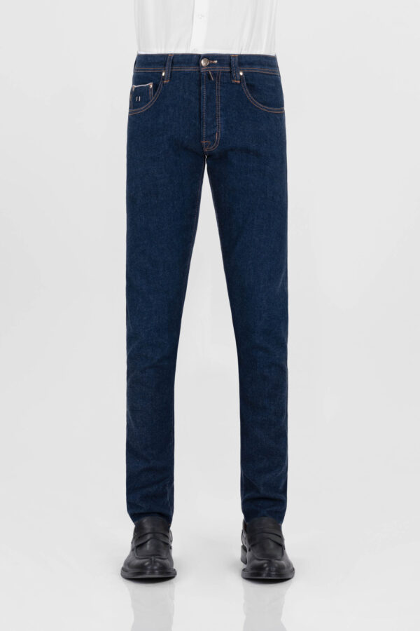 Sartoria Tramarossa JEANS LEONARDO BUTTONS REGULAR BLUE GOLD IN DENIM BLU SCURO Fino Al -60%