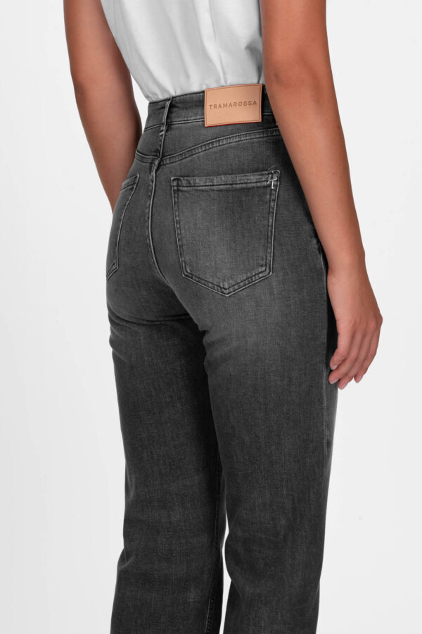 Sartoria Tramarossa JEANS MONICA MUM IN DENIM NERO Qualità