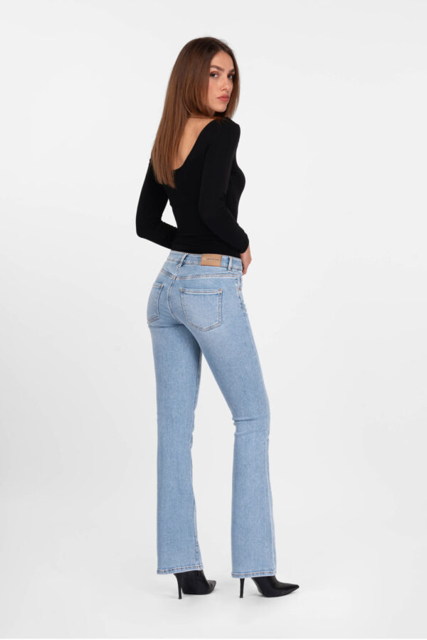 Sartoria Tramarossa JEANS GRETA BOOTCUT IN DENIM BLU MEDIO Pezzi Unici