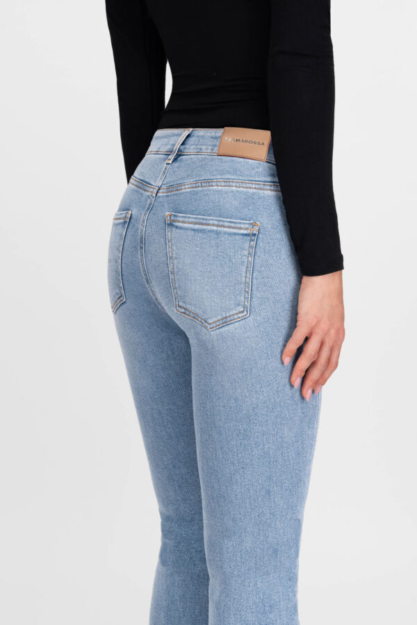 Sartoria Tramarossa JEANS GRETA BOOTCUT IN DENIM BLU MEDIO Pezzi Unici