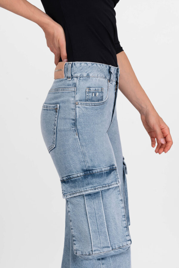 Sartoria Tramarossa JEANS PETRA WIDE LEG IN DENIM BLU CHIARO Acquista Ora