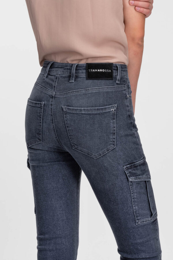 Sartoria Tramarossa JEANS ISABEL SKINNY IN DENIM NERO Promozione Limitata