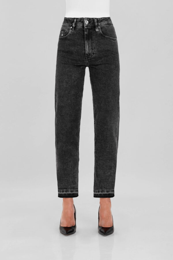 Sartoria Tramarossa JEANS MONICA MUM IN DENIM NERO Prezzo Ridotto