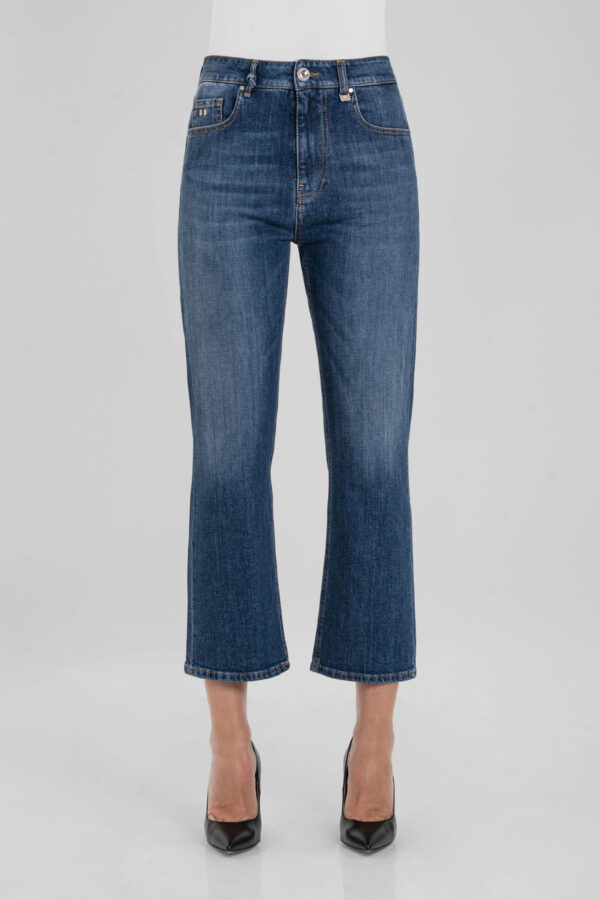 Sartoria Tramarossa JEANS MONICA FLARE CUT FLARE IN DENIM BLU MEDIO Convenienza