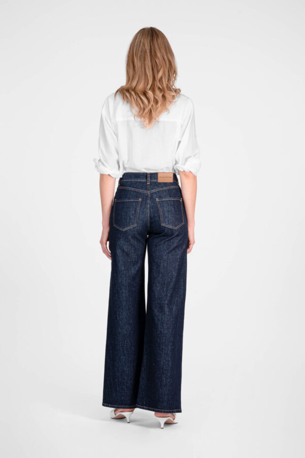 Sartoria Tramarossa JEANS MONICA WIDE WIDE LEG IN DENIM NERO Online