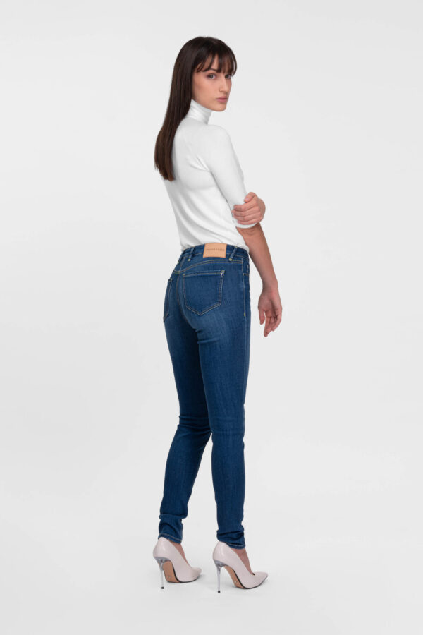 Sartoria Tramarossa JEANS BIANCA SLIM SKINNY IN DENIM STRETCH BLU MEDIO Outlet