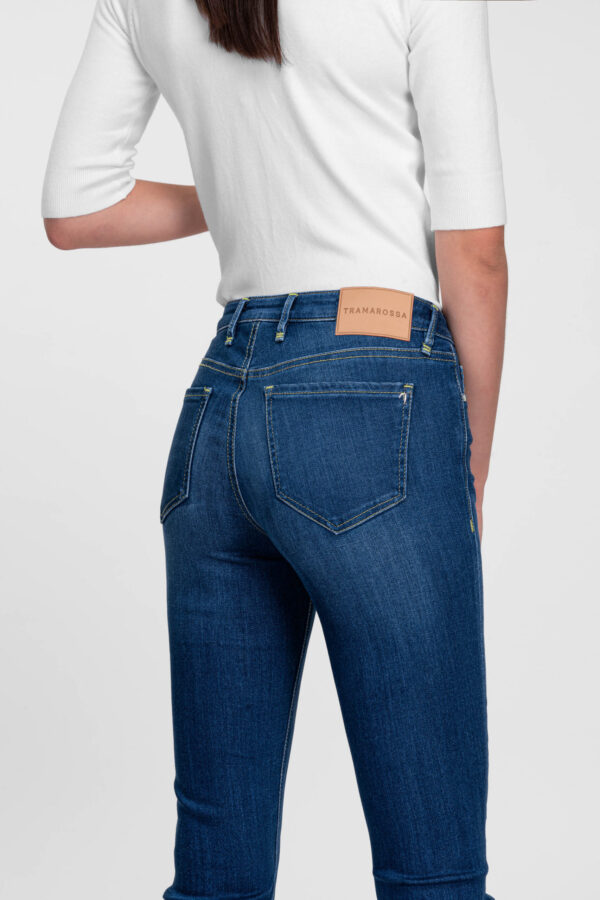 Sartoria Tramarossa JEANS BIANCA SLIM SKINNY IN DENIM STRETCH BLU MEDIO Outlet