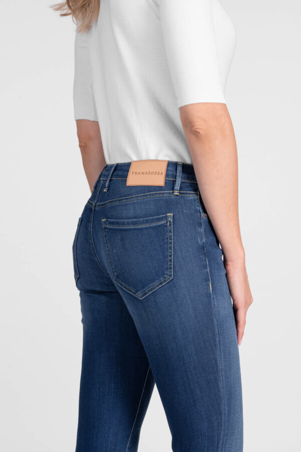 Sartoria Tramarossa JEANS BIANCA CAPRI SKINNY IN DENIM STRETCH BLU MEDIO Offerte