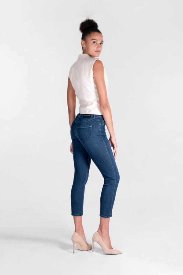Sartoria Tramarossa JEANS BIANCA CAPRI SKINNY IN DENIM STRETCH BLU MEDIO Hotsell
