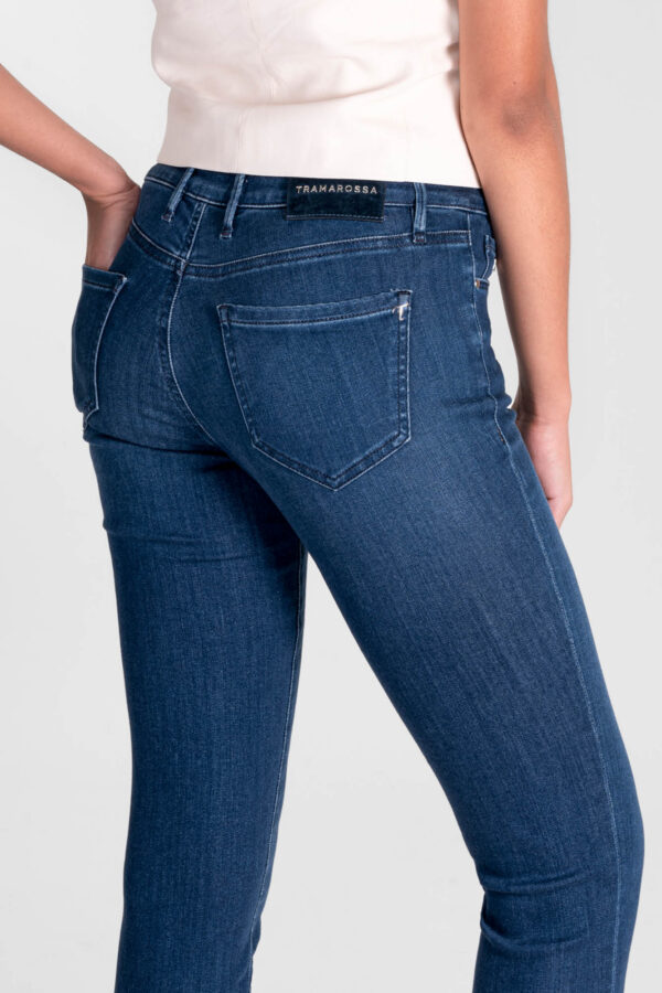 Sartoria Tramarossa JEANS BIANCA CAPRI SKINNY IN DENIM STRETCH BLU MEDIO Hotsell