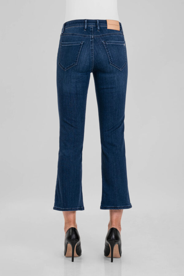 Sartoria Tramarossa JEANS BIANCA FLARE CUT FLARE IN DENIM STRETCH BLU MEDIO Saldi Di Fabbrica